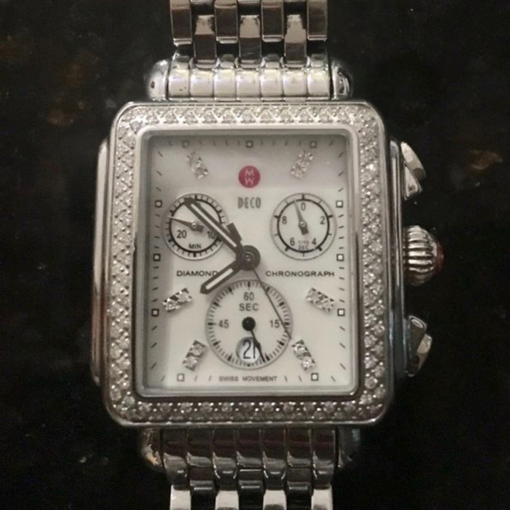 Michelle Deco Diamond Mother of Pearl Watch